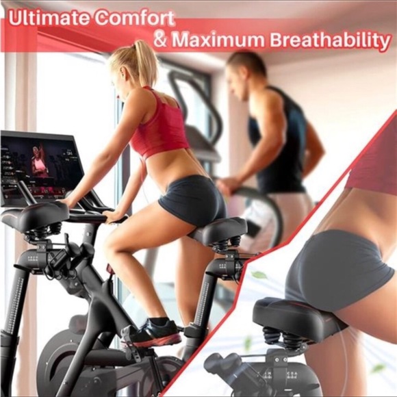 Oversized Bike Seat for Peloton Bike & Bike+, Replacement Bike Saddle - Picture 3 of 7